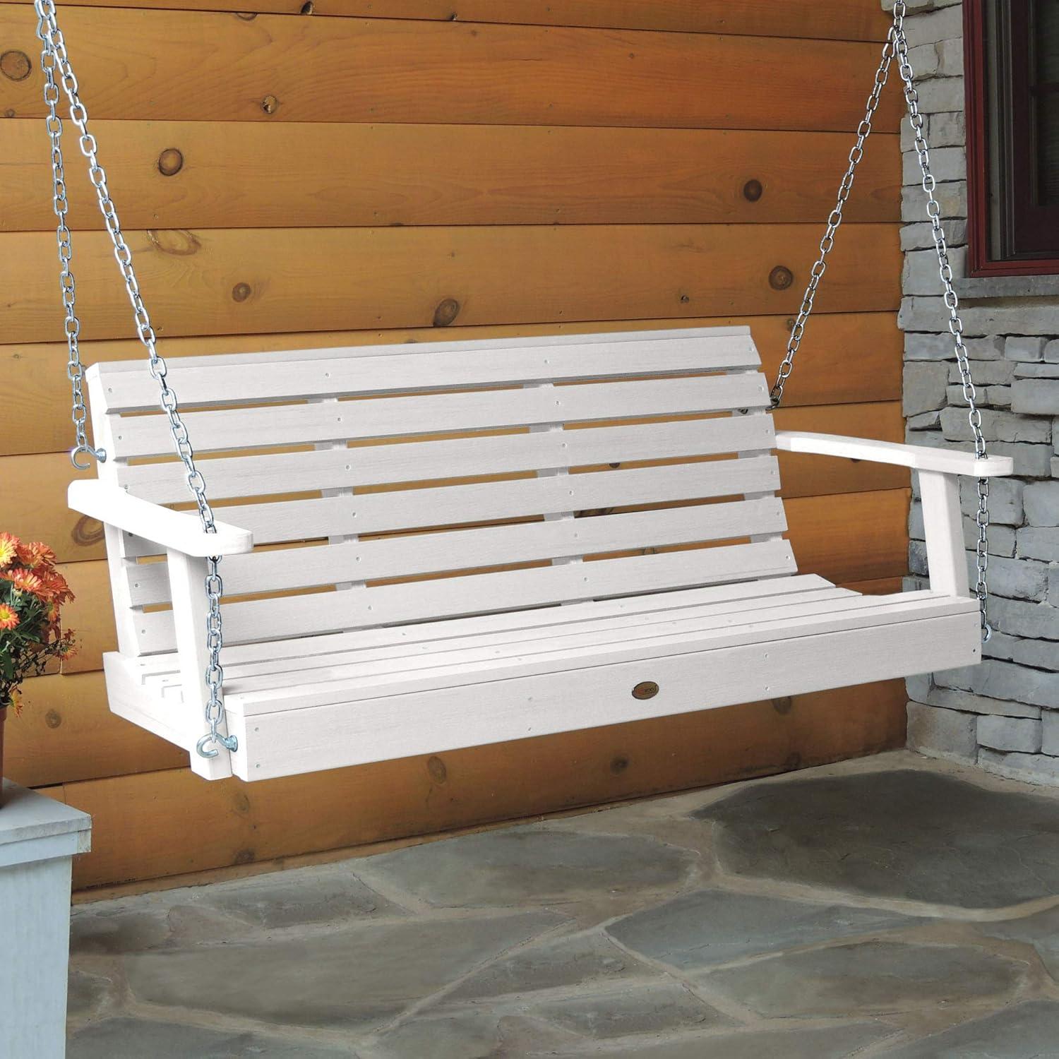 Weatherly 4' Porch Swing - White - highwood: Outdoor Relaxation, Fade-Resistant, 500lb Capacity