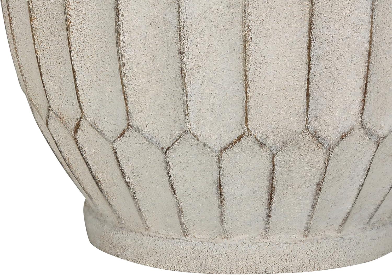 Monarch Specialties Lighting 24inchH Table Lamp Cream Resin Ivory / Cream Shade Transitional