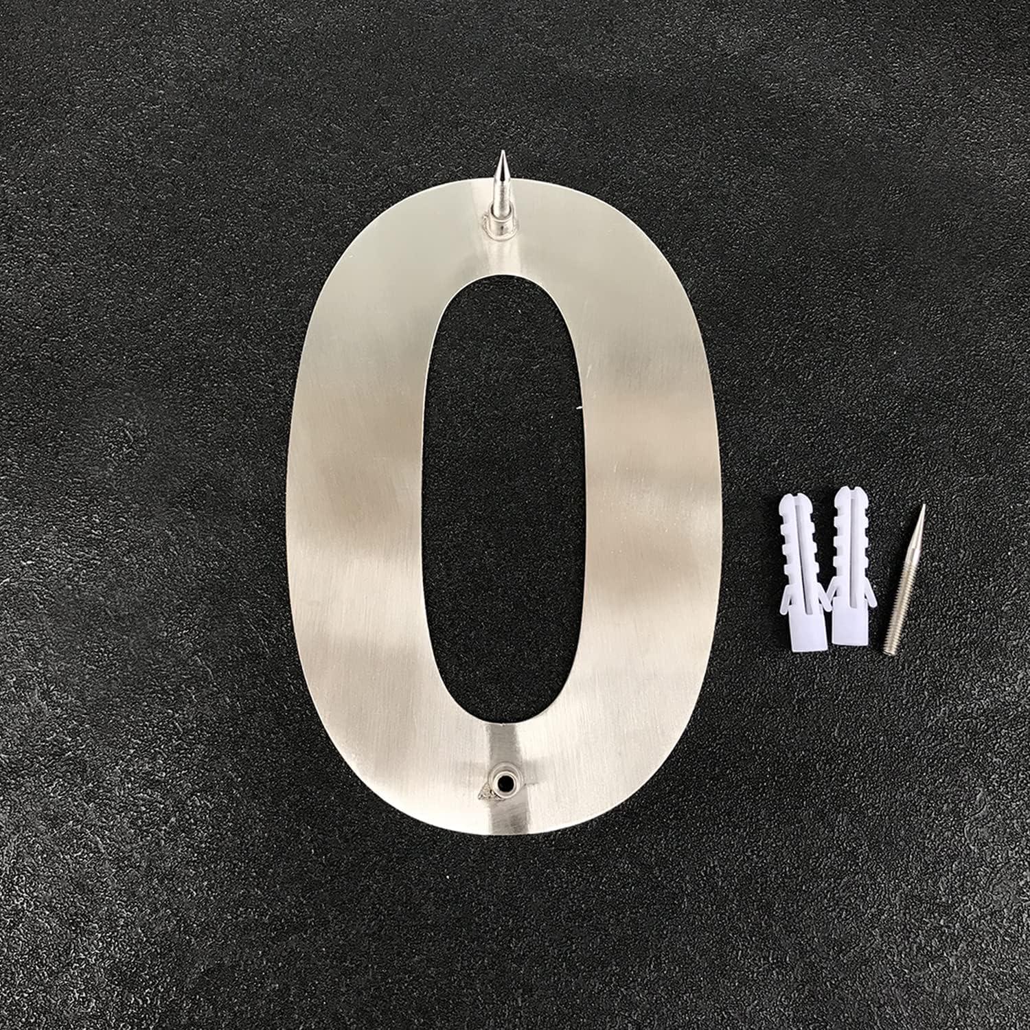 ModernStainlessHardware 6'' H Stainless Steel House Number