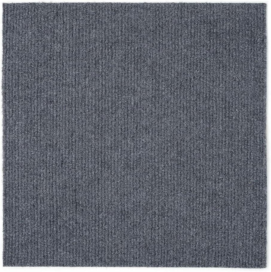 Nexus Smoke 19.7'' x 19.7'' Self Adhesive Polyester Carpet Tile