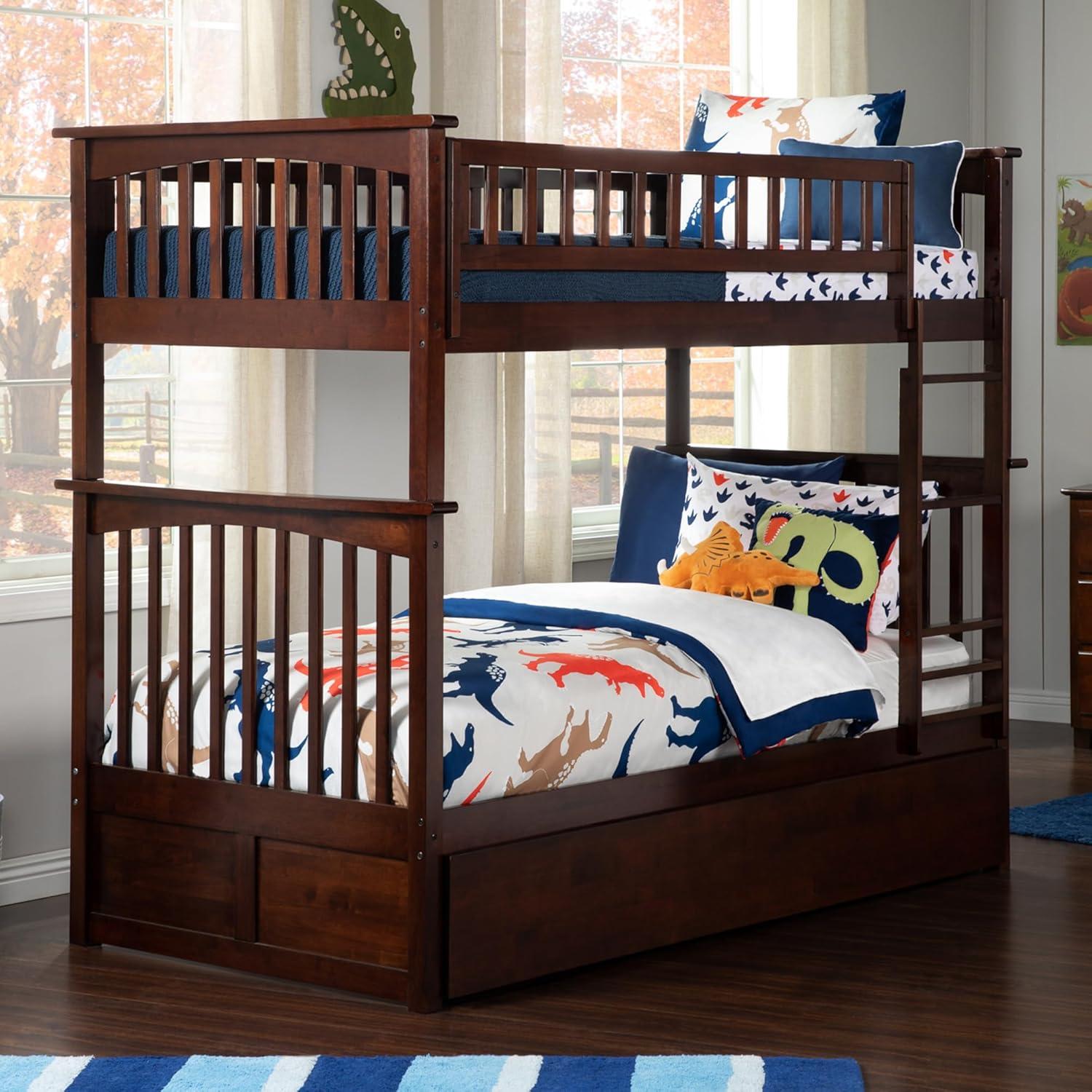 Columbia Bunk Bed Twin over Twin in Multiple Colors and Configurations