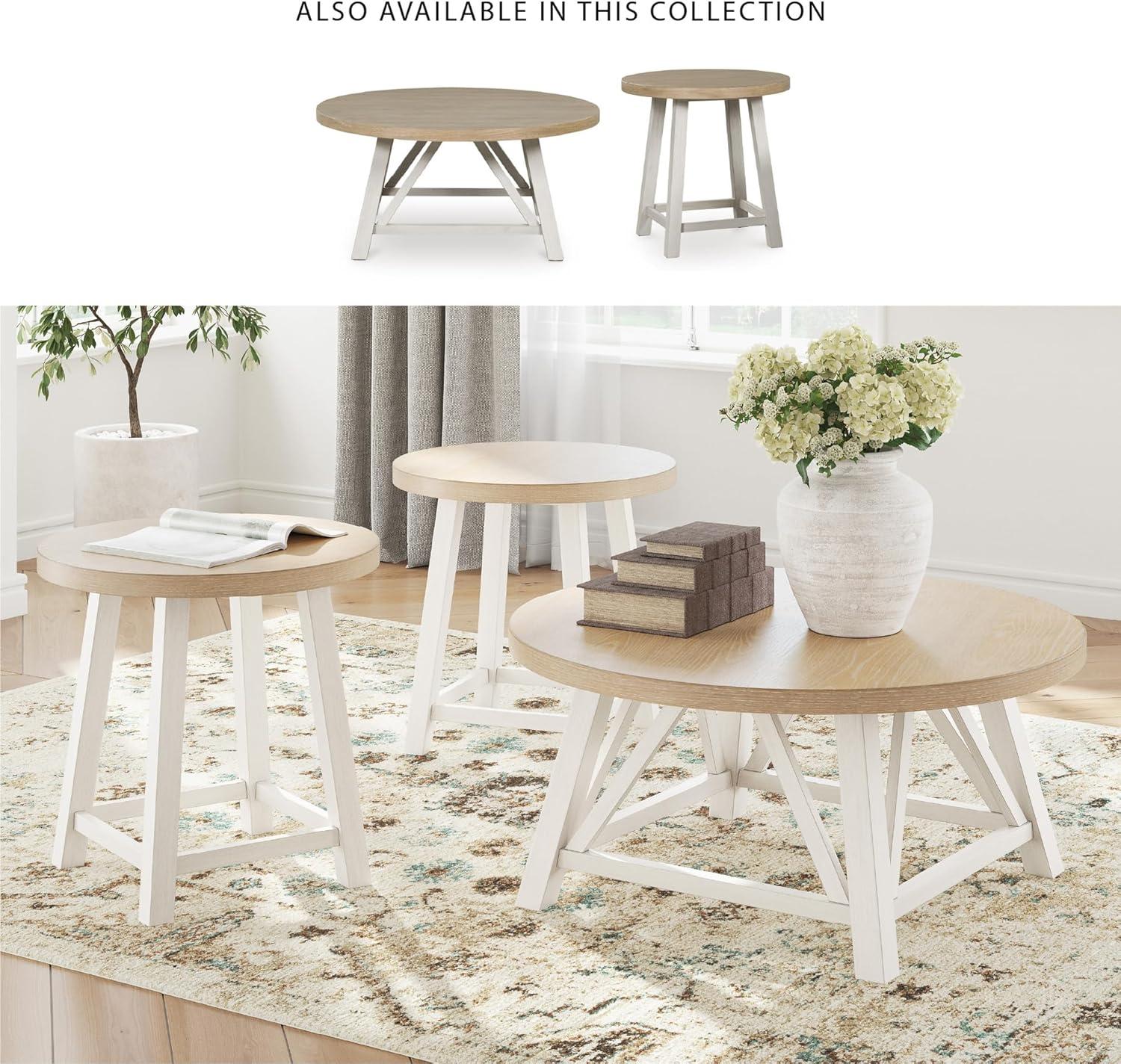 3pc Carynhurst Coffee and End Table Set White - Signature Design by Ashley