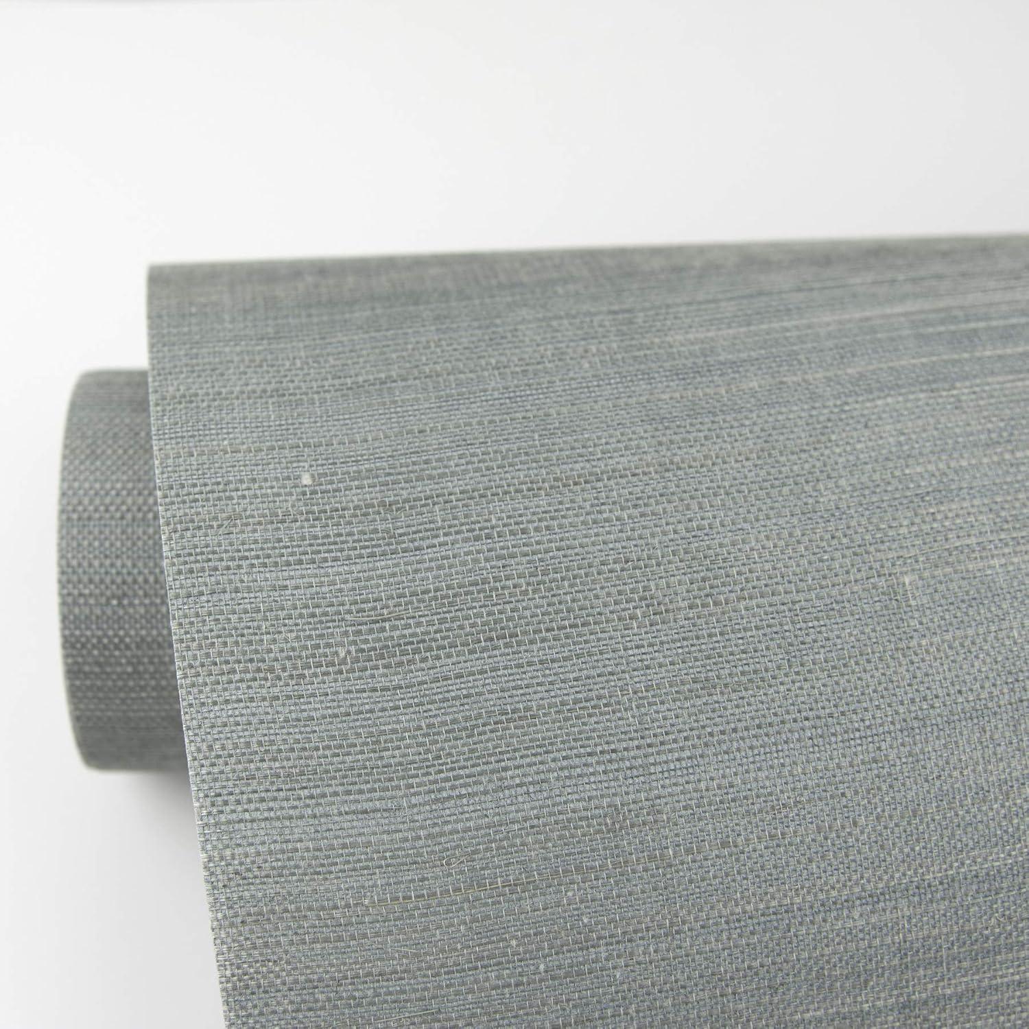 Kenneth James 2732-80014 Zhejiang Grasscloth Wallpaper Aquamarine