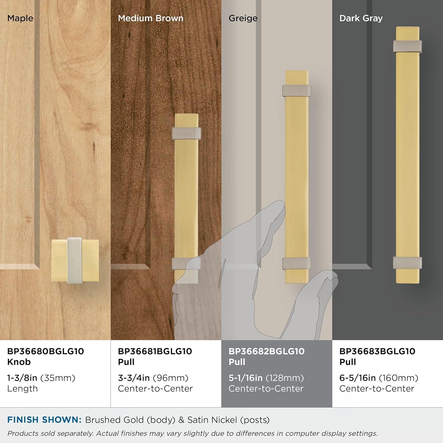 Amerock Overton Split Finish Cabinet or Drawer Pull