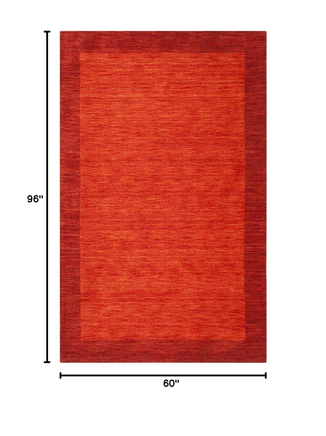 Himalaya HIM587 Hand Loomed Area Rug - Red - 5'x8' - Safavieh.