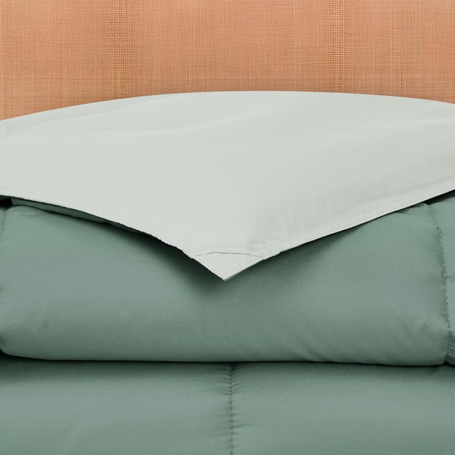 Modern Threads Modern Threads Sanctuary by PCT Down Alternative Microfiber Quilted Reversible Comforter & Duvet Insert - Soft, Comfortable Alternative to Goose Down - Bedding for All Seasons