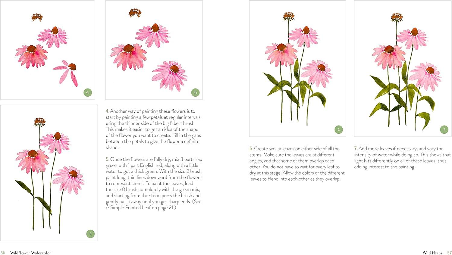 Wildflower Watercolor - by Sushma Hegde (Paperback)