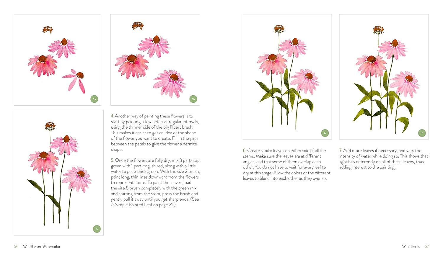 Wildflower Watercolor - by Sushma Hegde (Paperback)