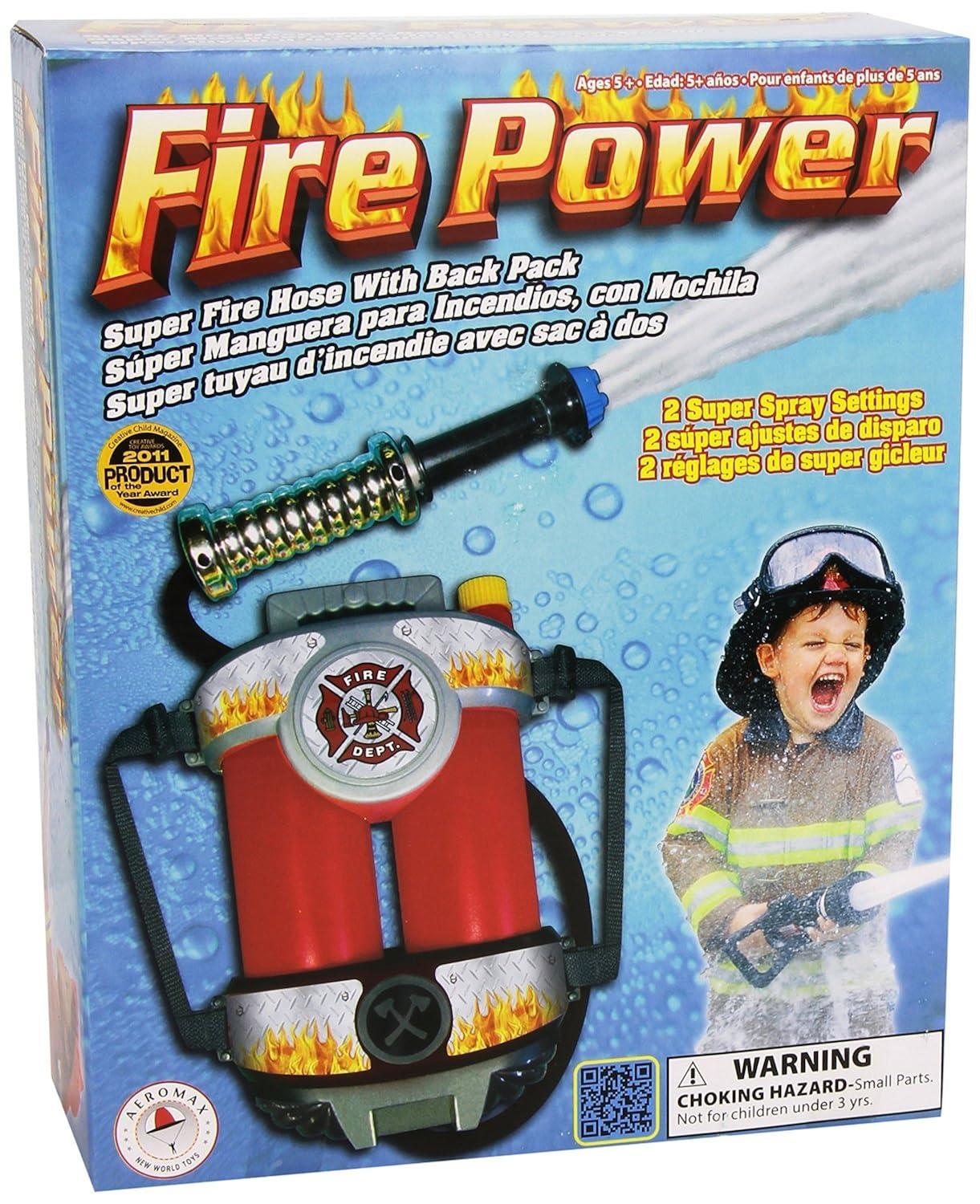 Aeromax Firefighter Costume Accessories Set, with Backpack and Hose