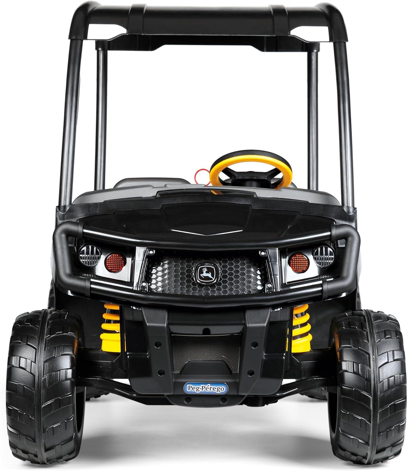 Peg Perego John Deere Gator XUV Midnight Black, 12-Volt Battery-Powered Ride-on