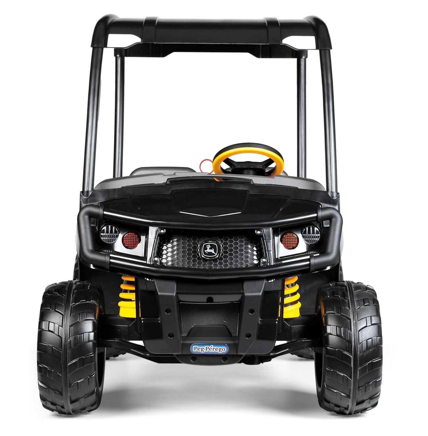 Peg Perego John Deere Gator XUV Midnight Black, 12-Volt Battery-Powered Ride-on