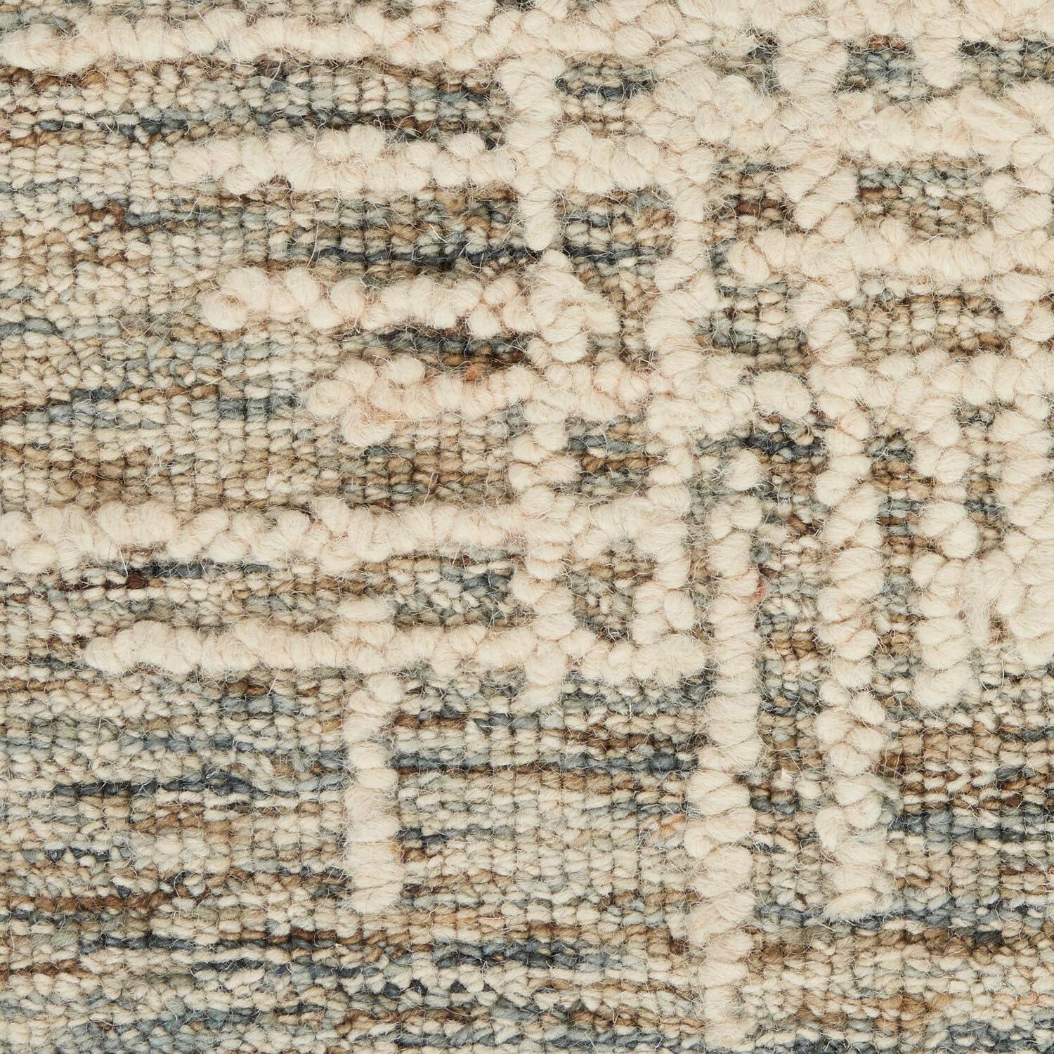 Nourison Vail Rustic Texture Indoor Area Rug Ivory/Multi 8'3" x 11'6"