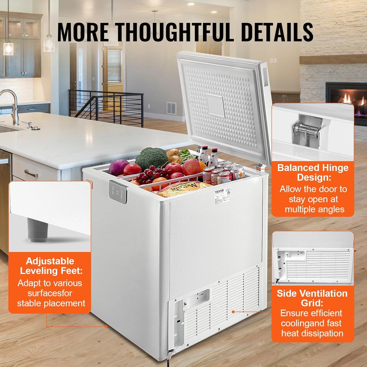 5.4 Cubic Feet Freezer with Adjustable Temperature Controls