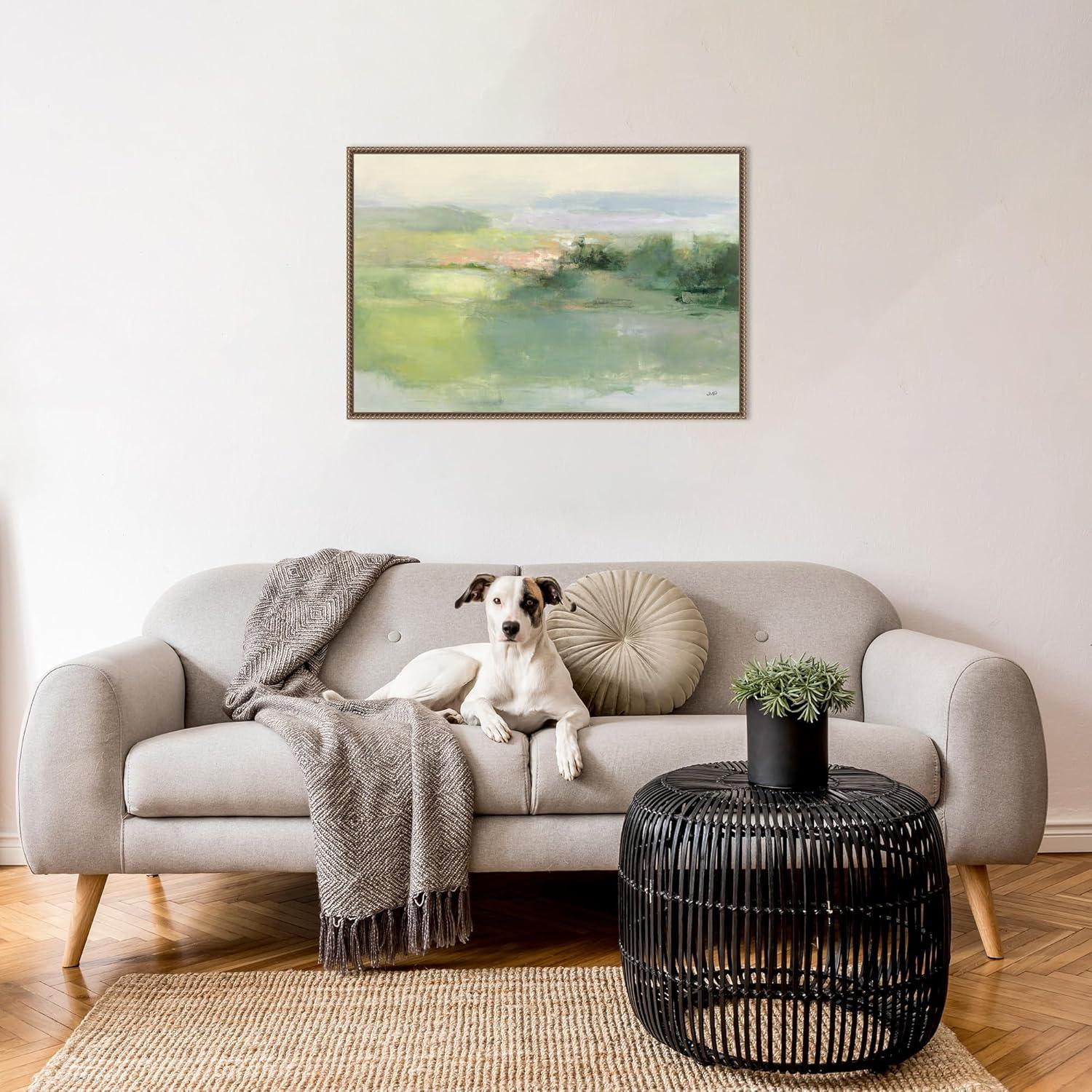 Amanti Art Gentle World Framed Canvas Wall Art Print