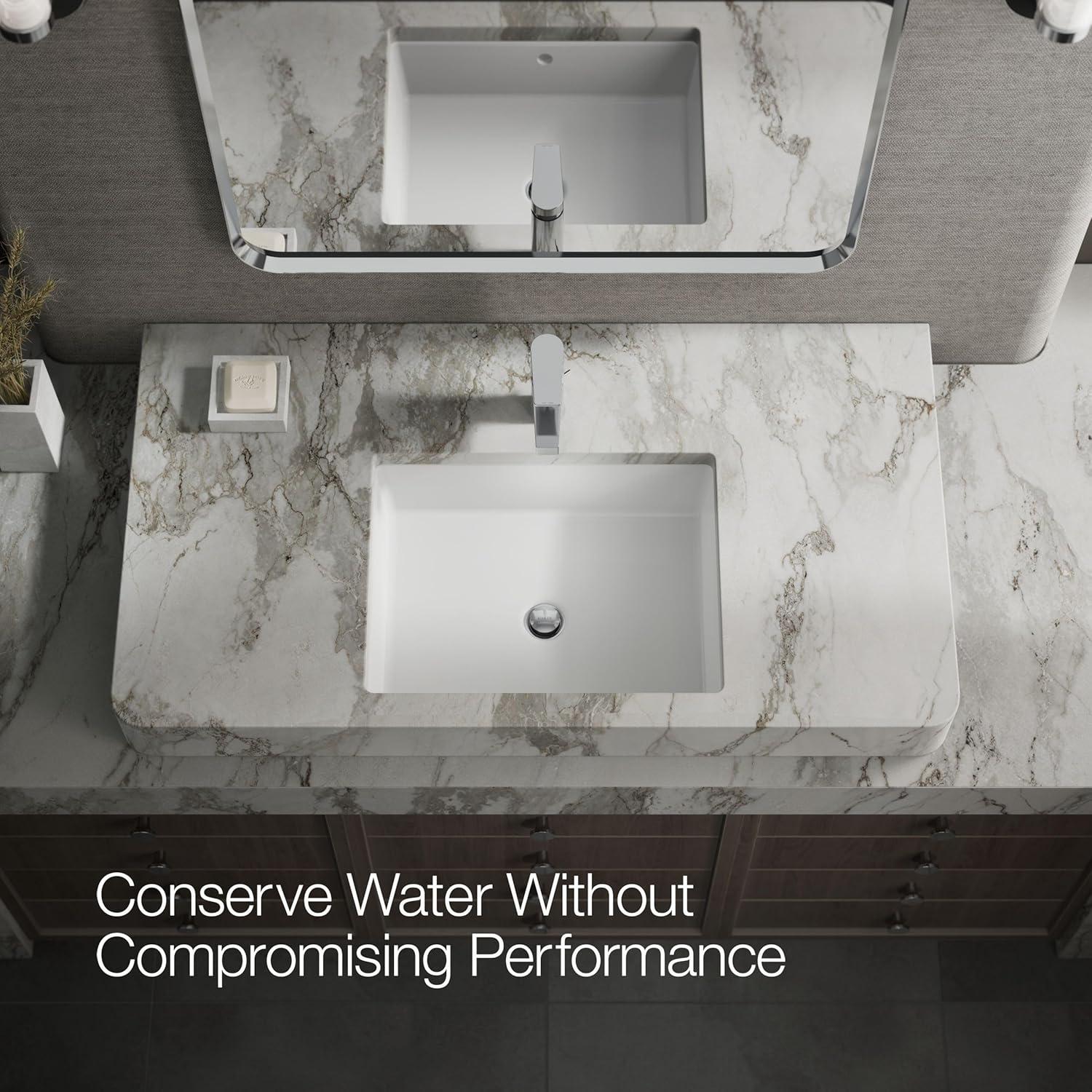 Kohler Taut Single-Handle Bathroom Faucet with Pop-Up Drain Assembly, One Hole Bathroom Sink Faucet, 1.2 gpm