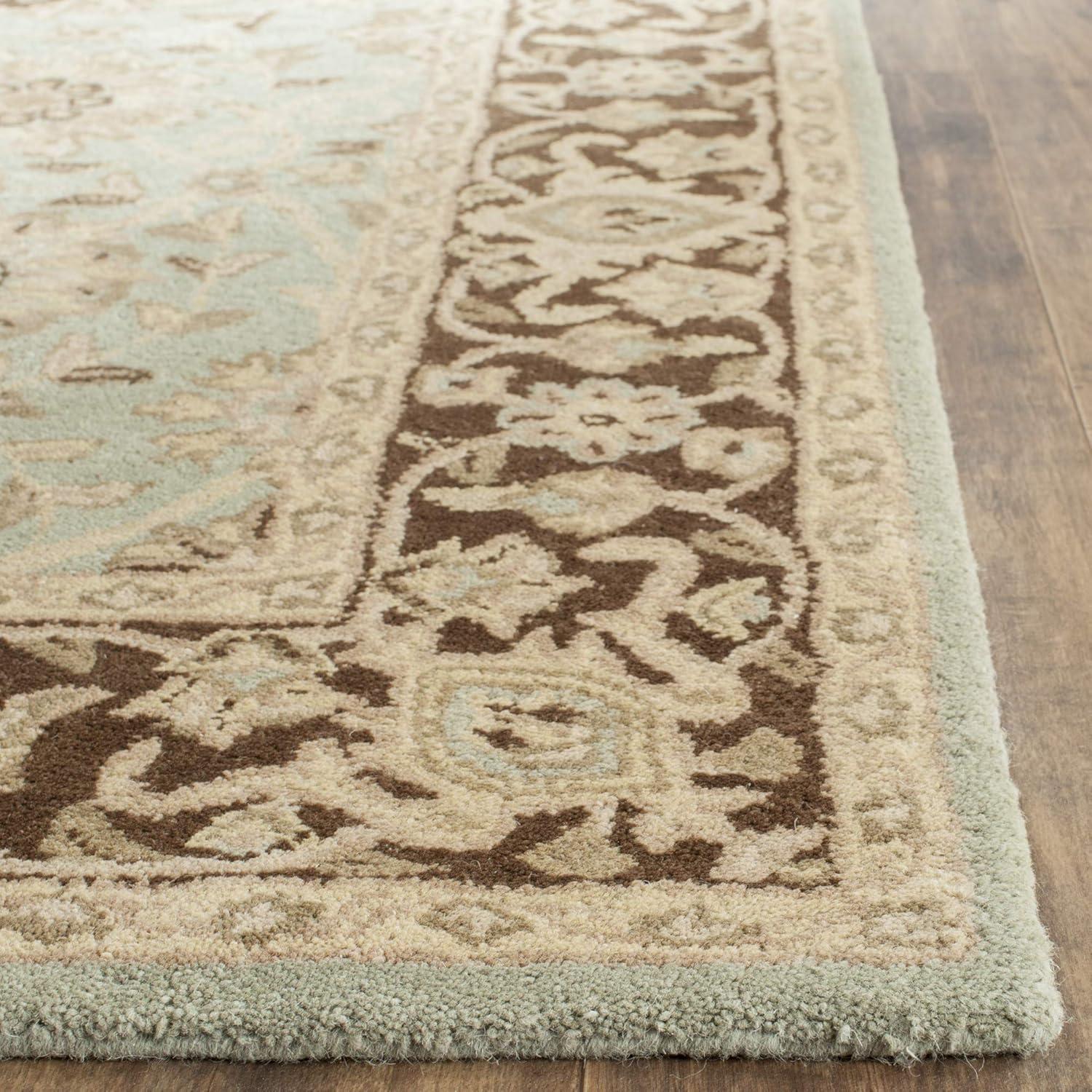 SAFAVIEH Antiquity Lilibeth Traditional Floral Wool Area Rug, Blue, 5' x 8'