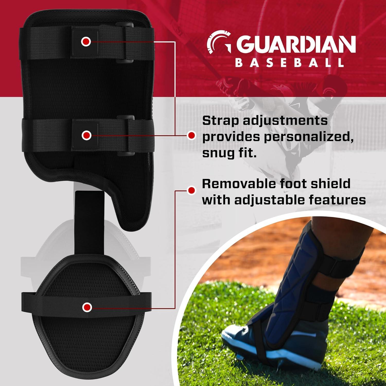 Guardian Baseball Batters Protective Leg Guard | Adult & Youth | Right and Left Hitter, 1 per Pack