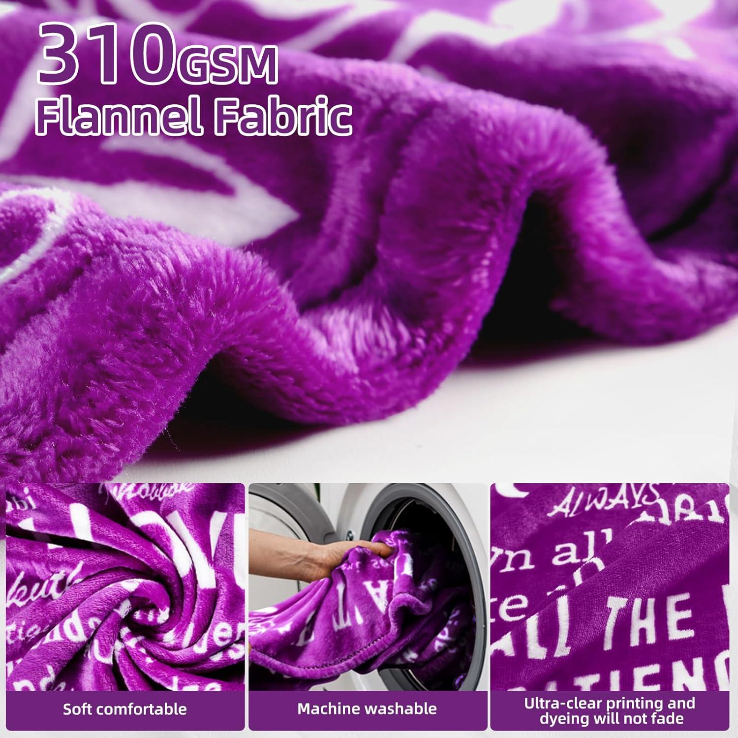 Gifts for Mom Wife Valentines Day Throw Blanket Gifts for Grandma, Best MOM Ever Surrounded by Heart Shape with 100 Languages I Love You Blanket, Mom Gifts Christmas Mother‘s Day 60''x70''