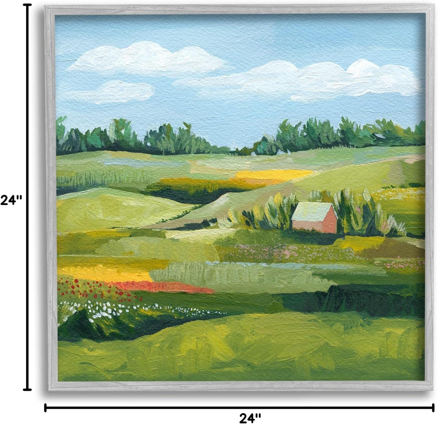 Stupell Industries " Peaceful Farmland Fields Greenery " by Grace Popp