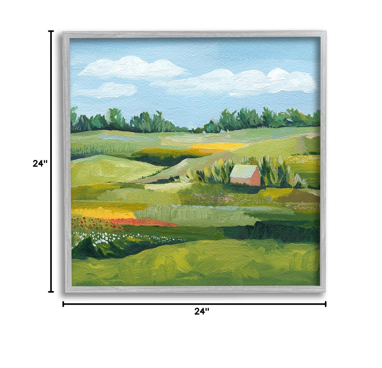 Stupell Industries " Peaceful Farmland Fields Greenery " by Grace Popp