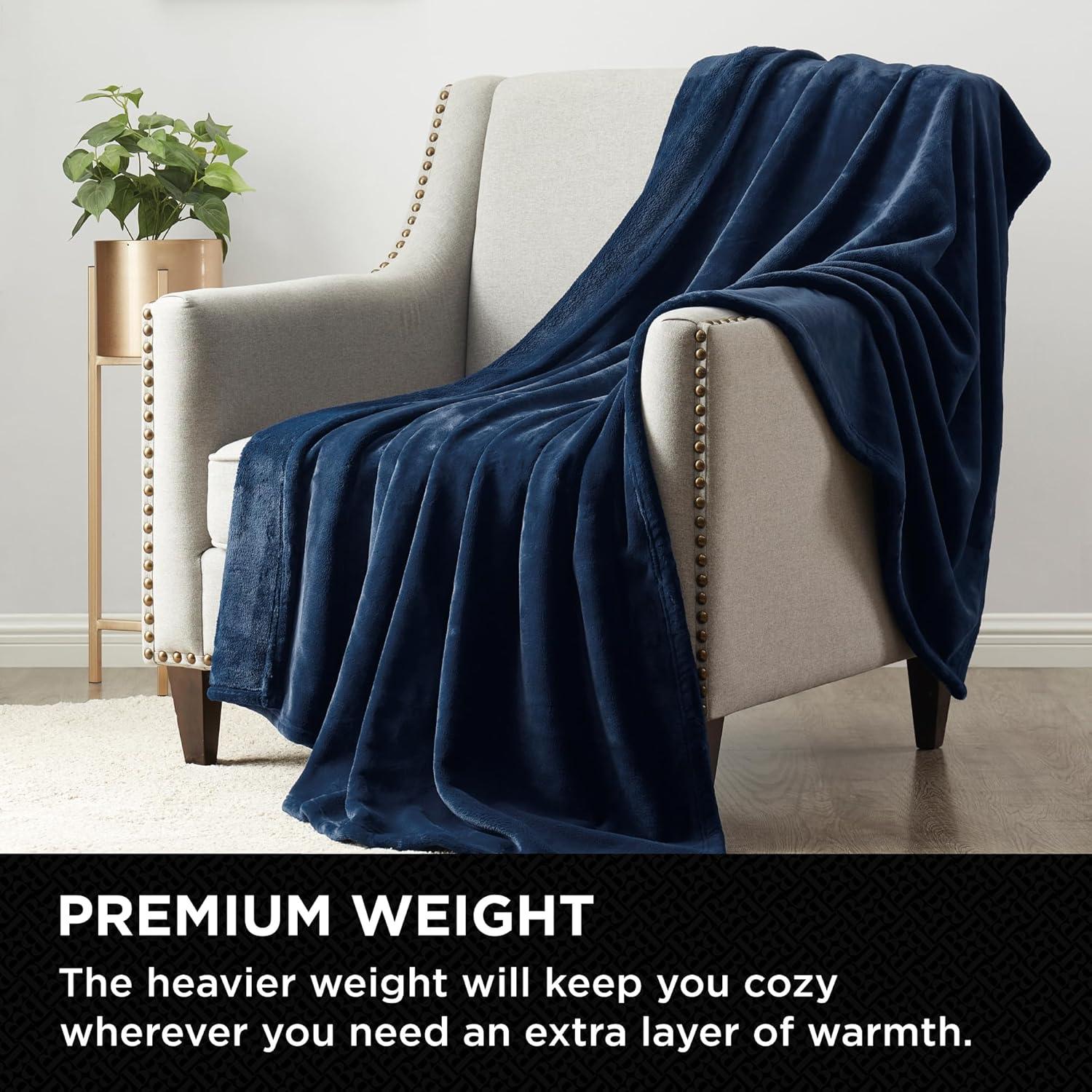 Brookstone Nap Plush Throw Blanket