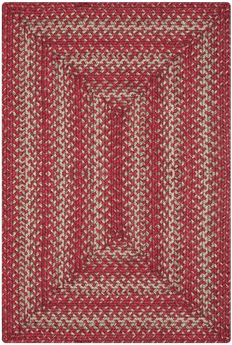 Homespice 22x72 Red Runner Braided Rug. Apple Pie Red Jute Rug. Uses- Entryway Rugs, Kitchen Rugs, Bathroom Rugs, Hallways Runner Rug. Reversible, Rustic, Country, Primitive, Farmhouse Decor Rug