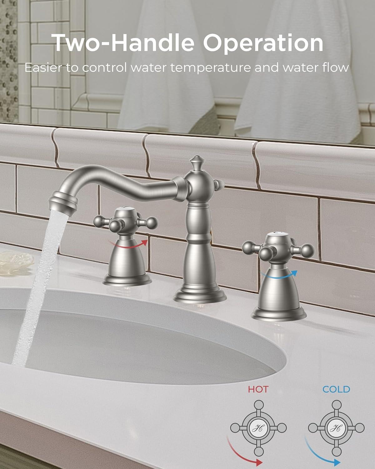 Widespread 2-handle Bathroom Faucet