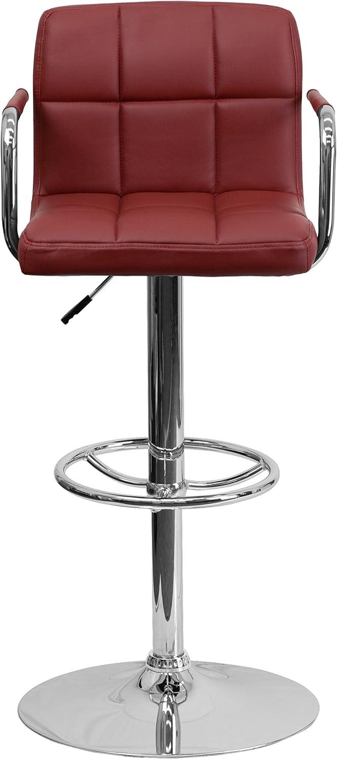 Murphy Adjustable Height Swivel Bar Stool with Cushion