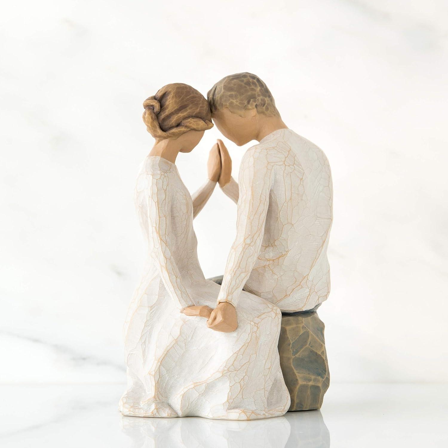 Hand-Painted Resin Romantic Couple Figurine