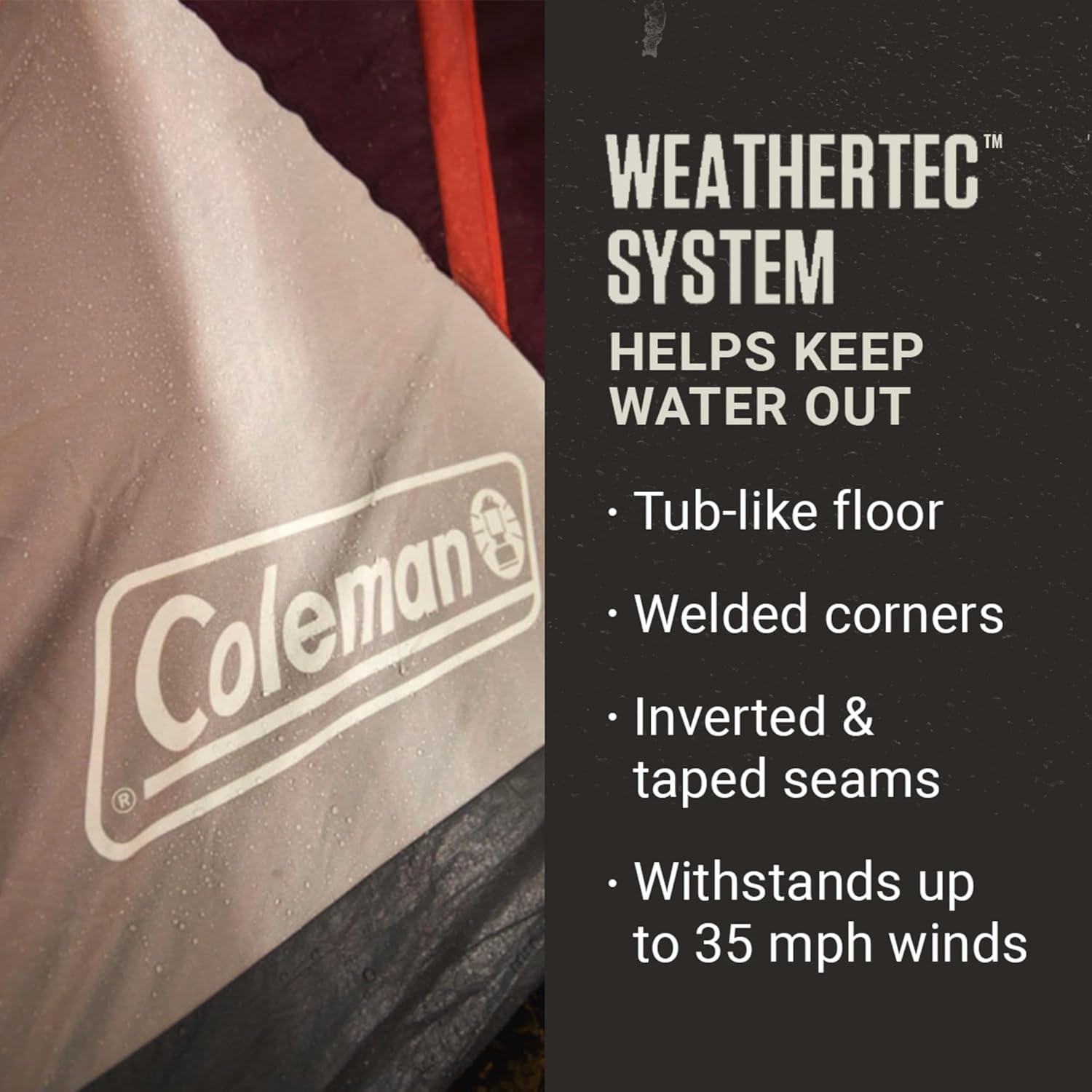 Coleman Skylodge™ 8-Person Instant Camping Tent, Blackberry