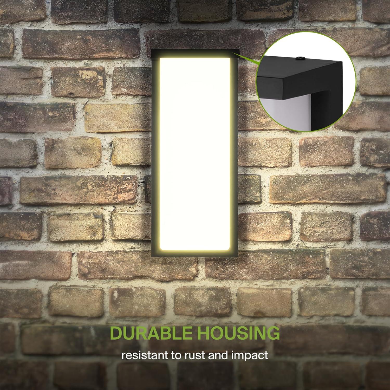 14-Inch Black LED Dimmable Wall Sconce