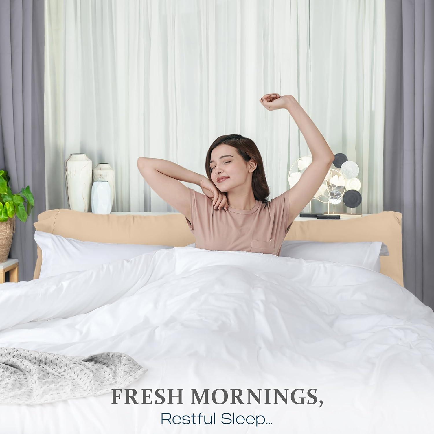 Utopia Bedding Duvet Cover Twin Size - 2 Piece with Zipper Closure - 1 Comforter Cover 68X90 Inches & 1 Pillow Sham 20X26 Inches (White) Comforter Not Included