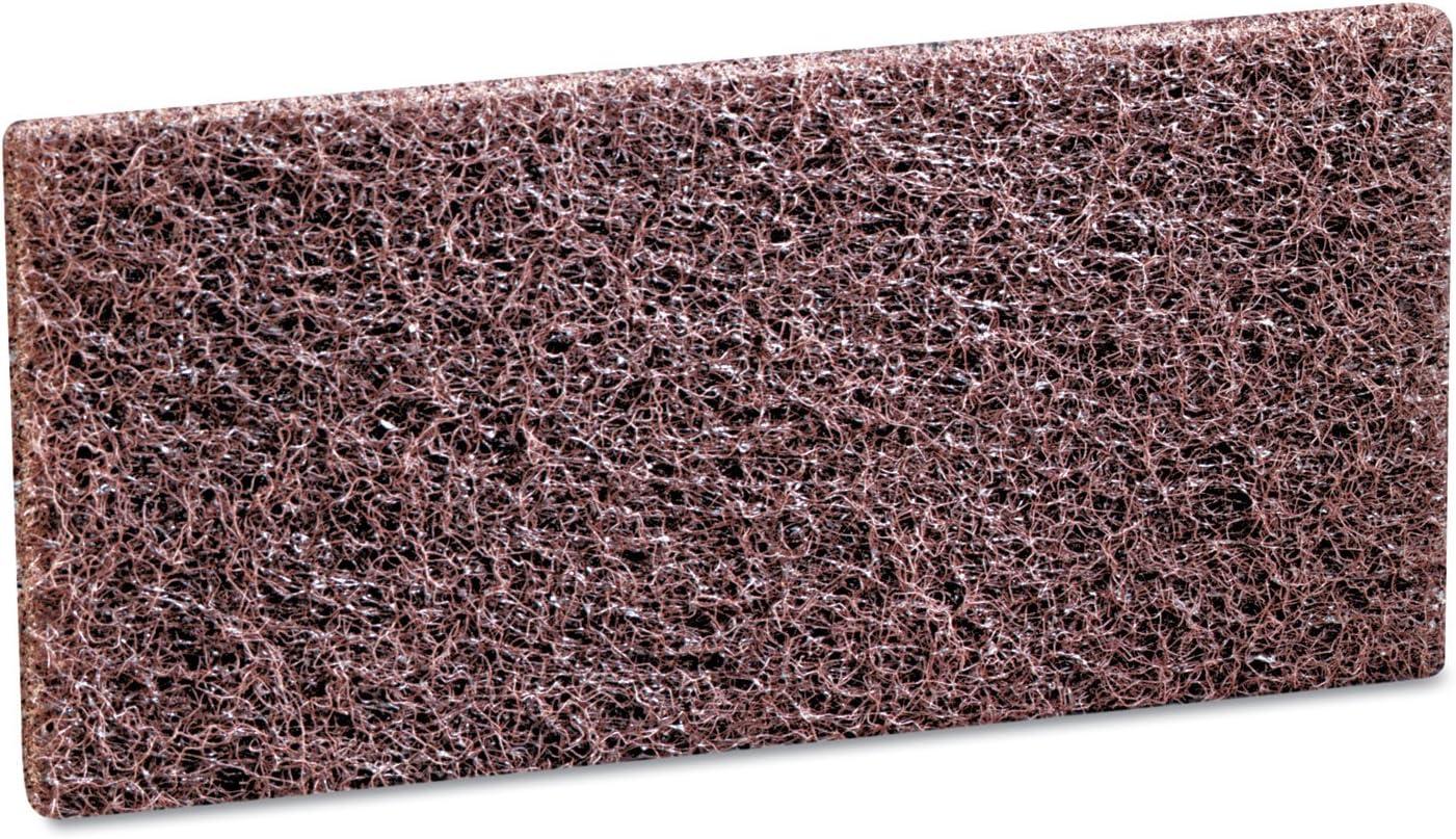 Brown Synthetic Fiber Rectangular Scrub Pad 10 x 4.625 in.