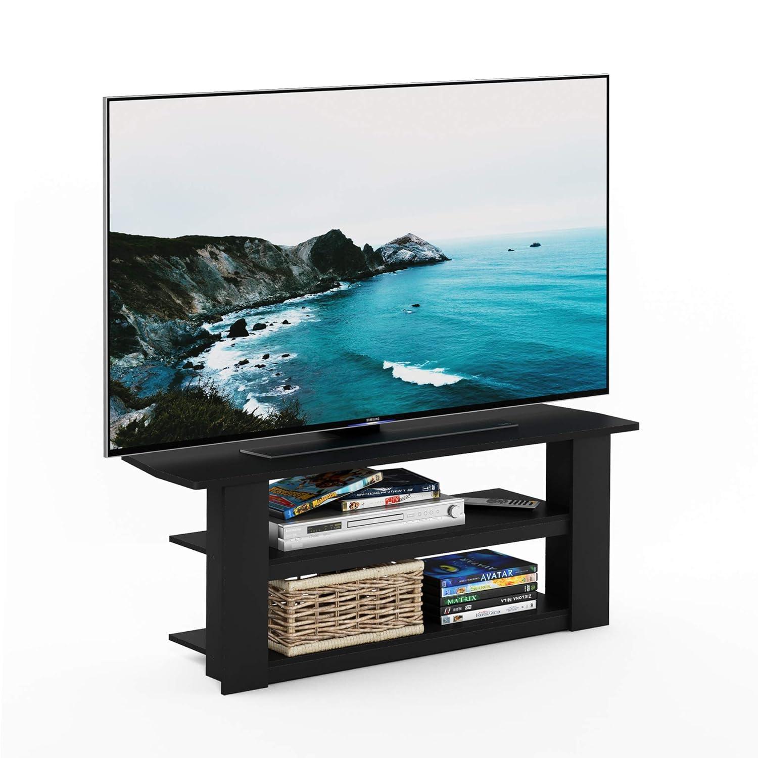 Furinno Parsons 42" Black Entertainment Center