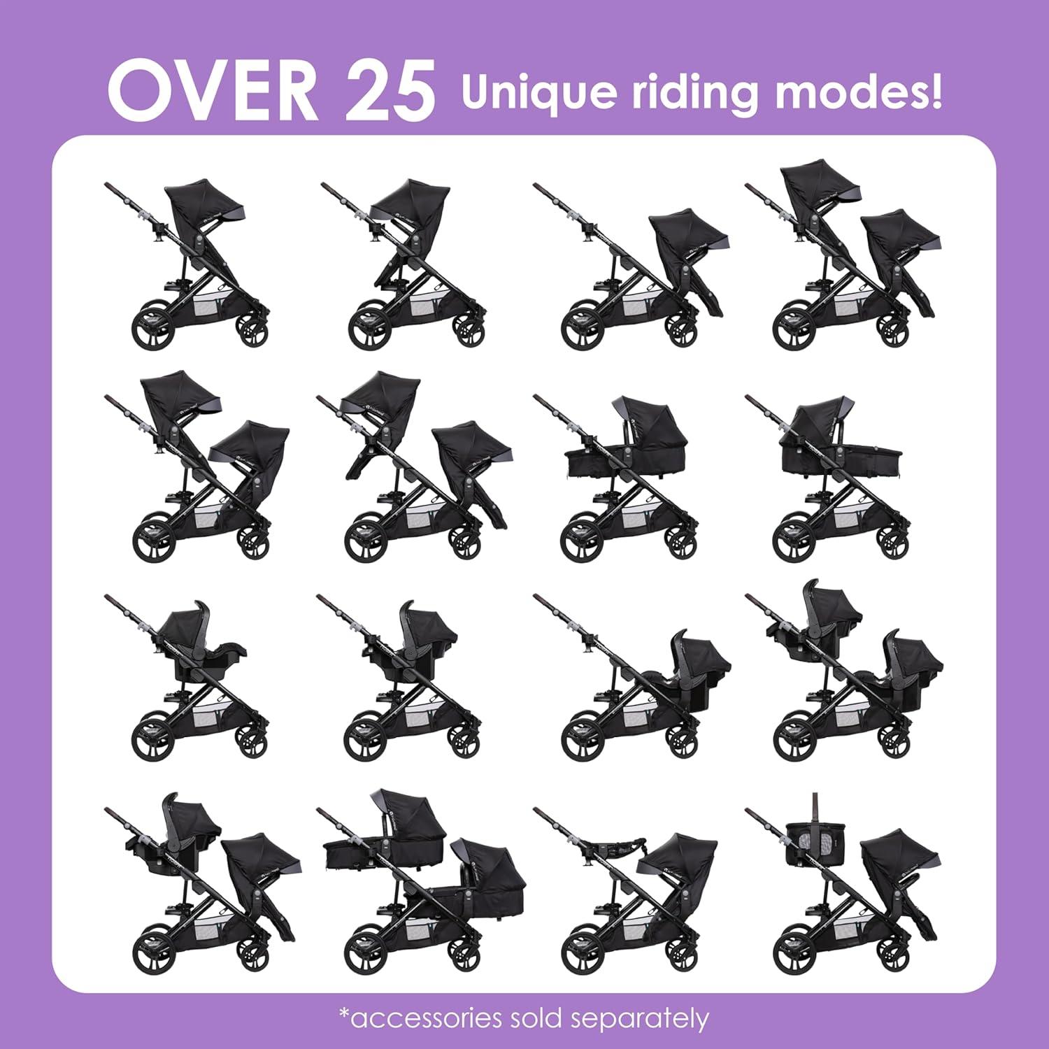Baby Trend Morph Single to Double Modular Stroller - Dash Gray