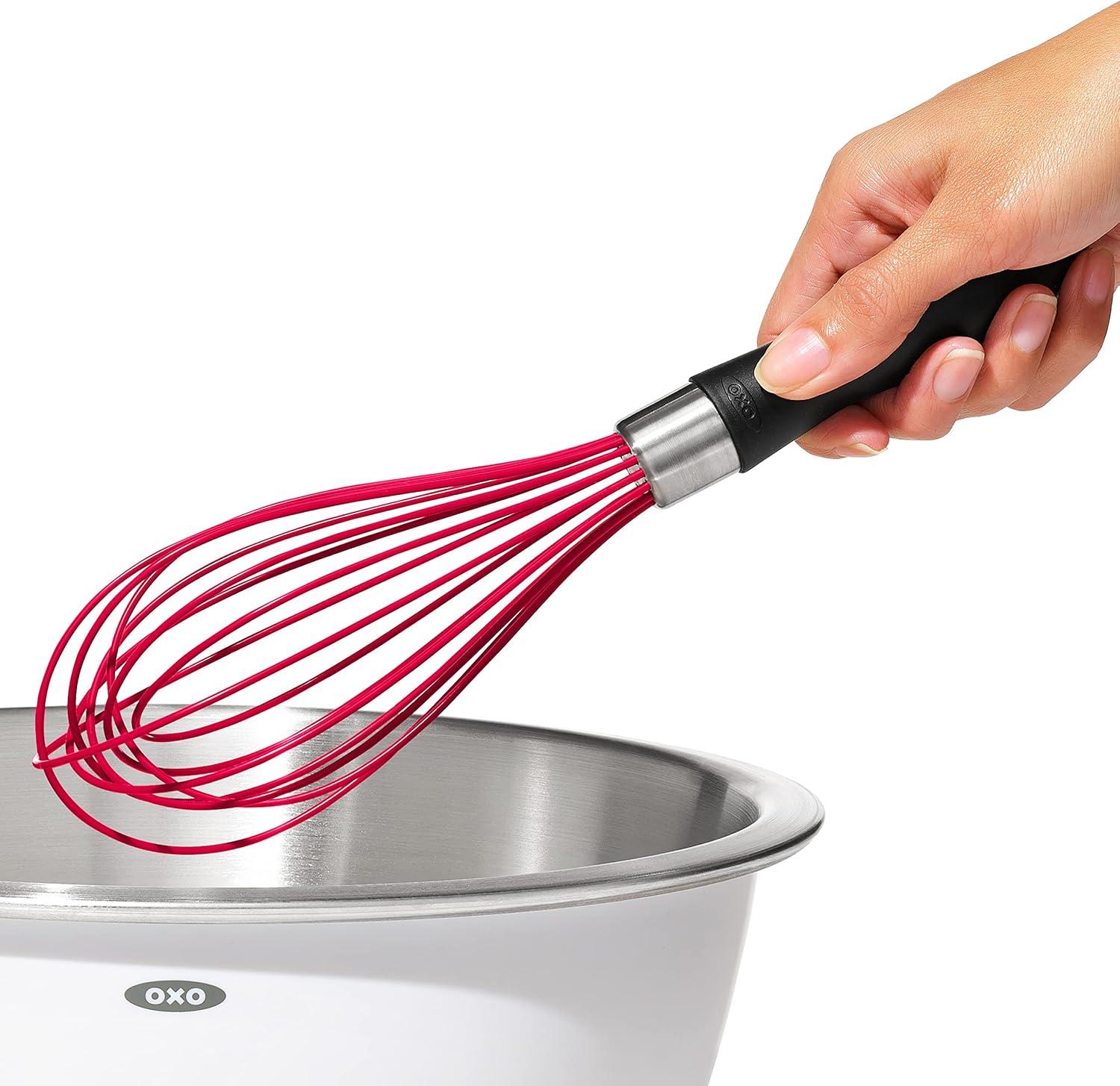 OXO Good Grips 9-Inch Silicone Whisk - Red