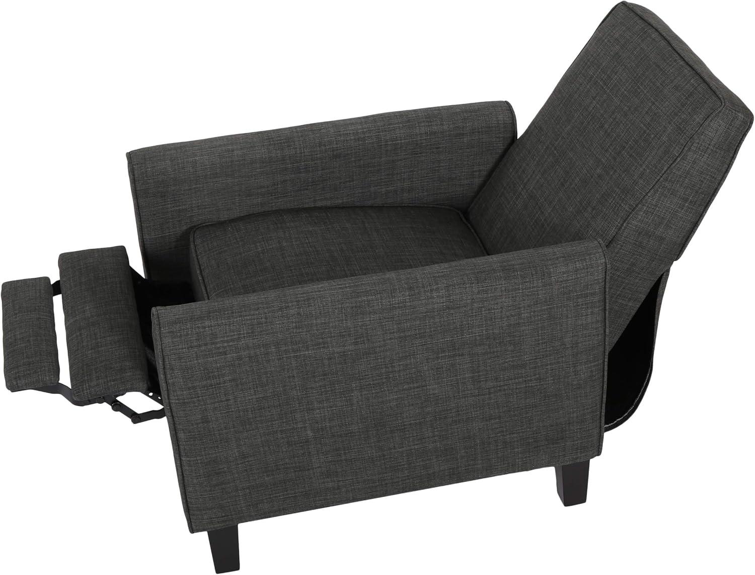 Christopher Knight Home Emmie Fabric Recliner (Set of 2), Moss Gray, Dark Brown