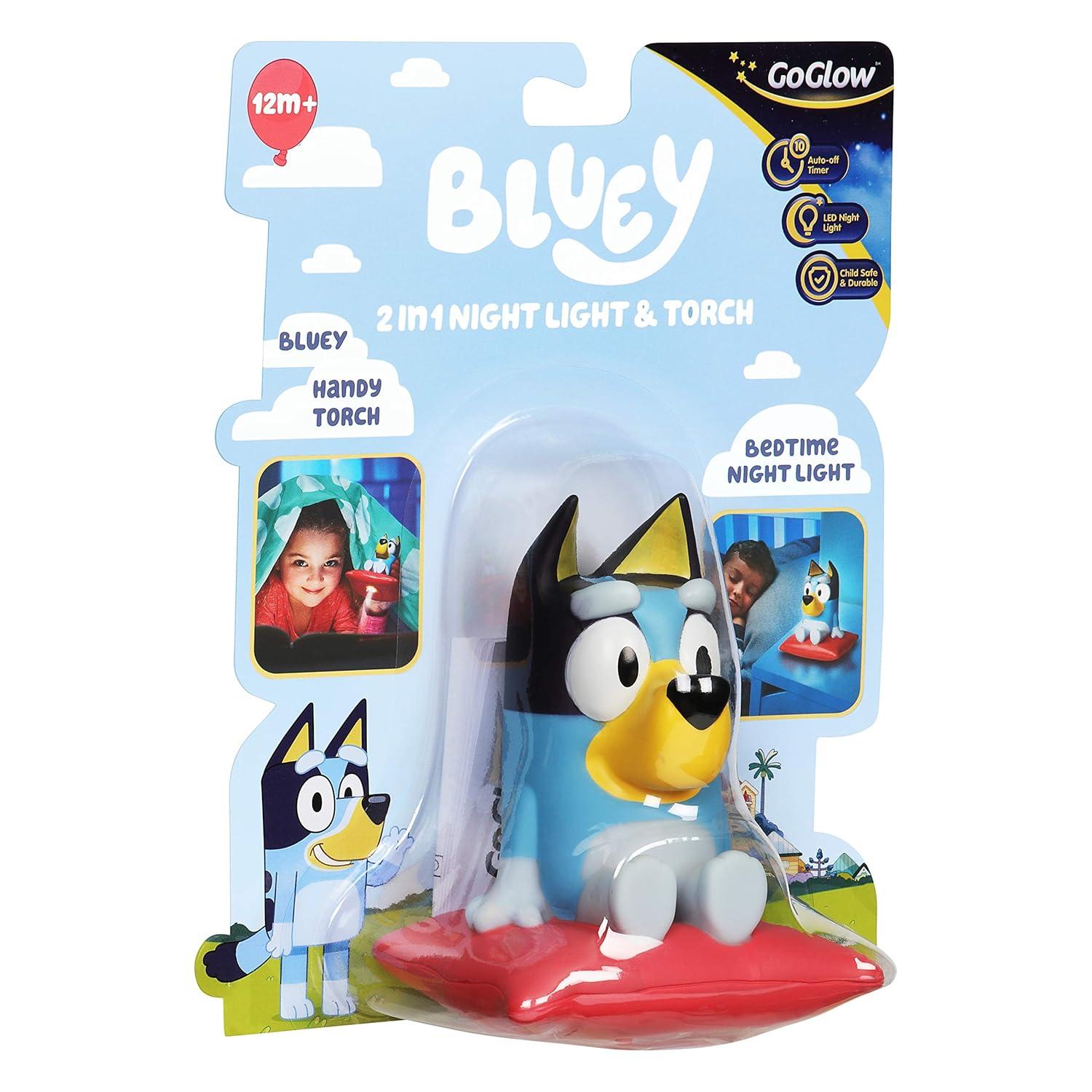 Bluey, 2 in 1 Night Light & Flashlight, LED, Auto-off Timer, Preschool, Ages 1+
