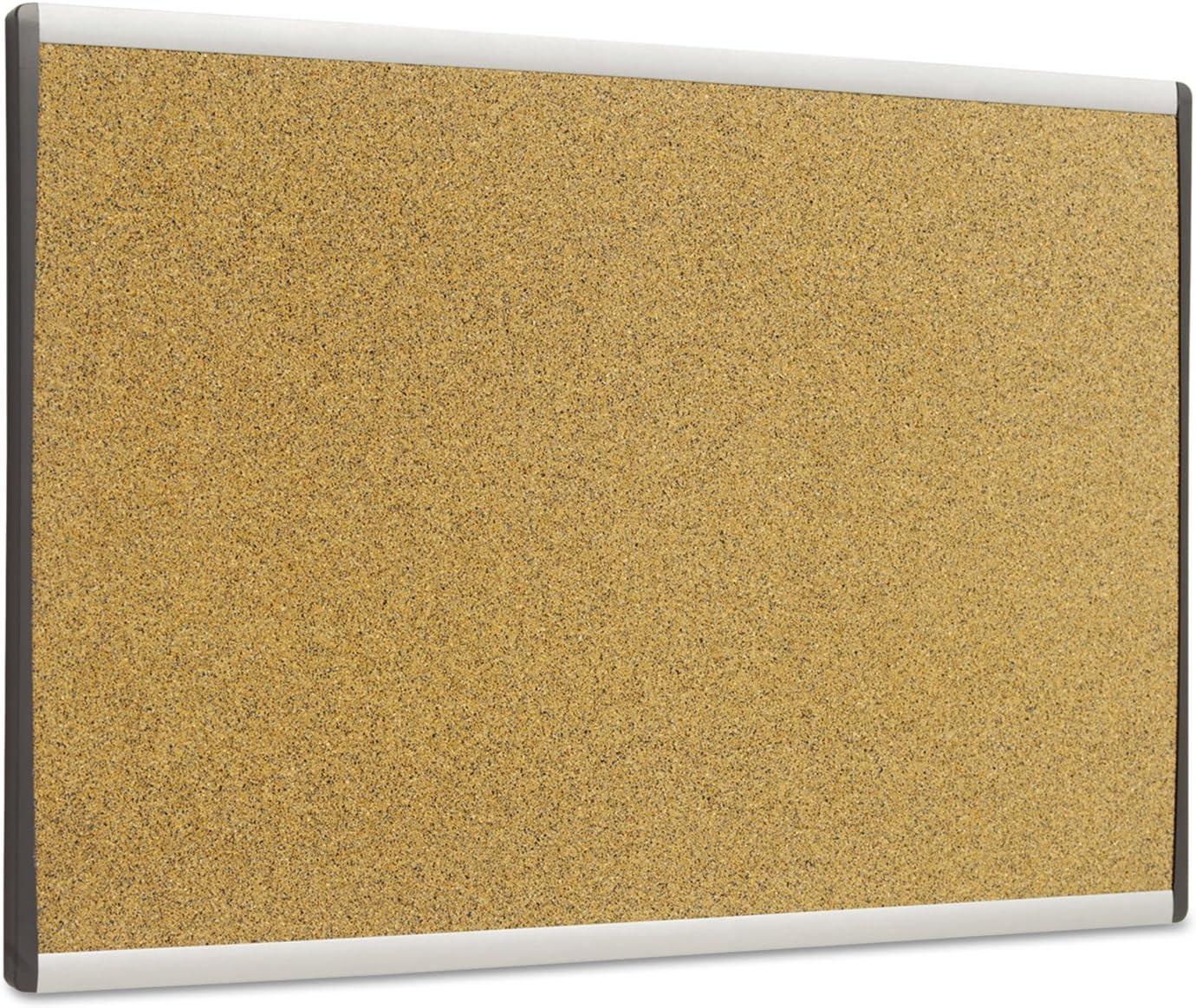 Quartet ARC Frame Cork Cubicle Board 18 x 30 Tan Aluminum Frame ARCB3018