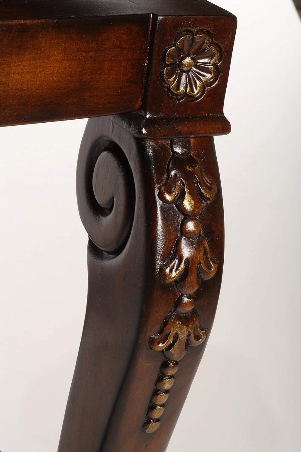 Hillsdale Furniture Douglas Wood Counter Height Return Swivel Stool, Distressed Cherry with Gold Highlights