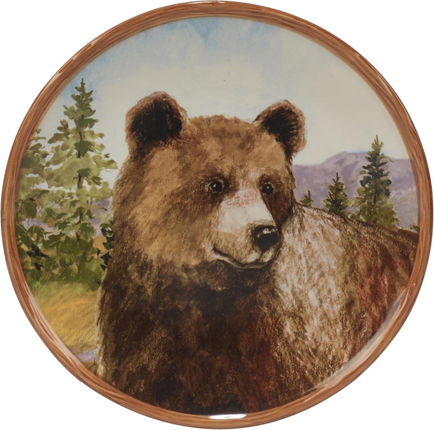 Mountain Summit Assorted Colors Dessert Plates (Set of 4)