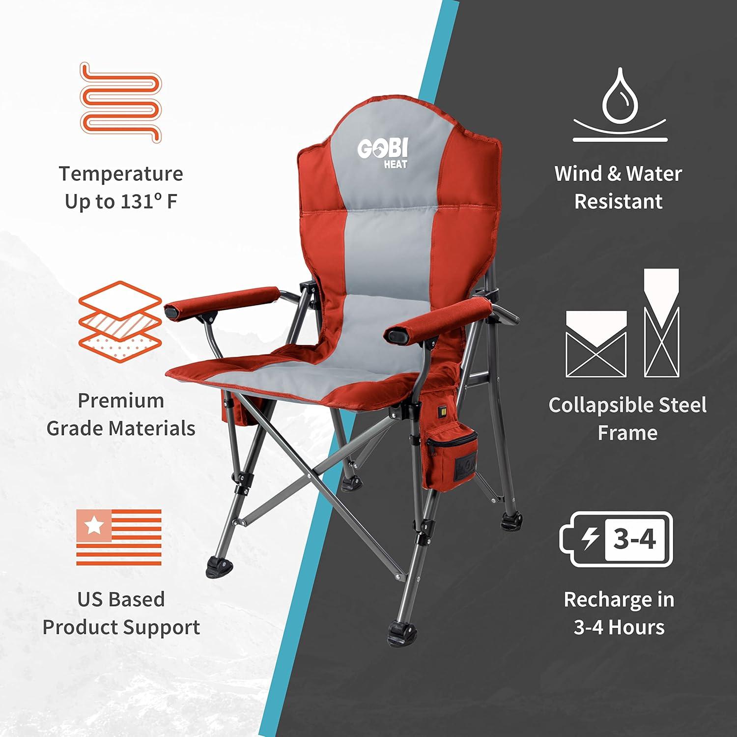 Terrain Heated Camping Chair by Gobi Heat