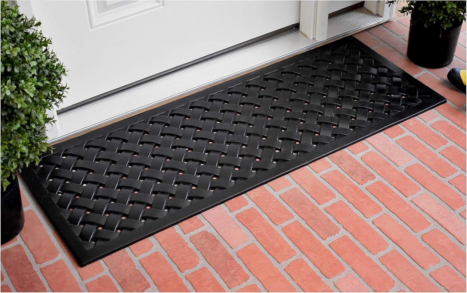 Calloway Mills Hampton Weave Rubber Outdoor Doormat 18" x 48"