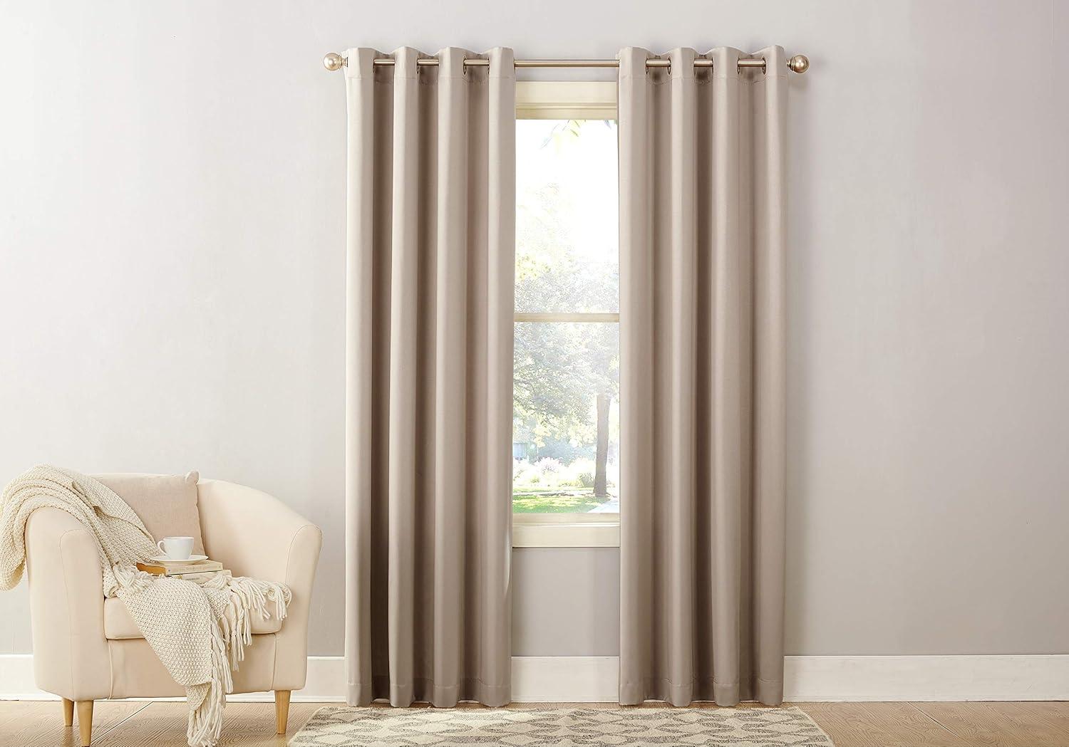 Sun Zero Room Darkening Lazlo Grommet Curtain Panel