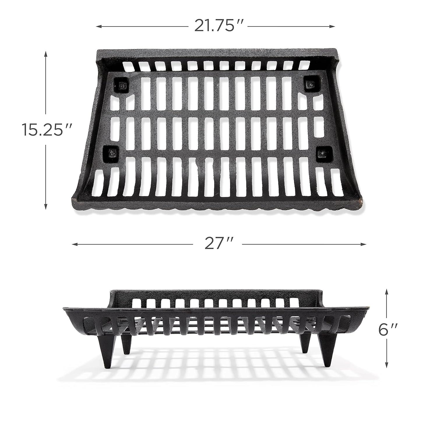 UniFlame Zero Clearance Cast Iron Stack Grate