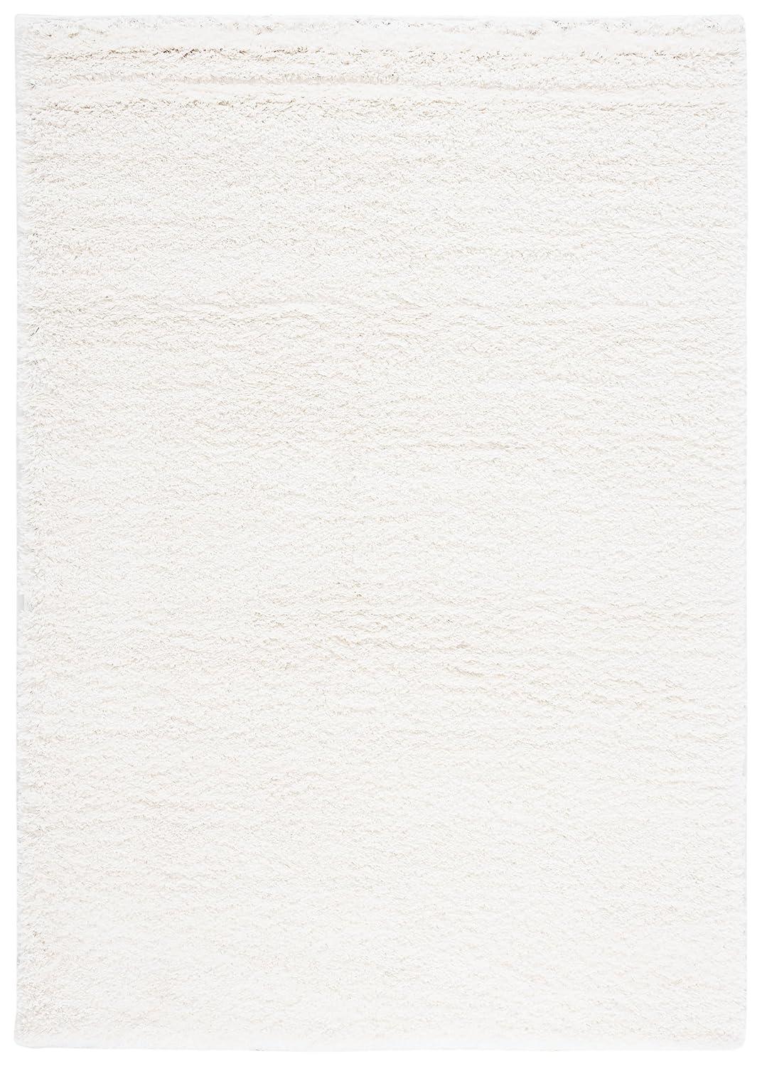 California Shag SG151 Power Loomed Indoor Accent Rug - White - 3'x5' - Safavieh