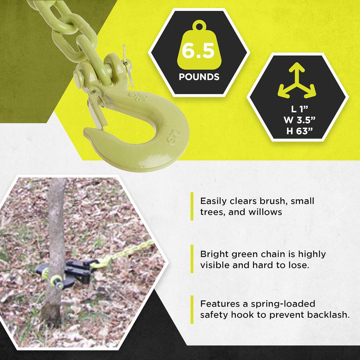 Brush Grubber Tugger Chain for Attaching Original Brush Grubber to Vehicle