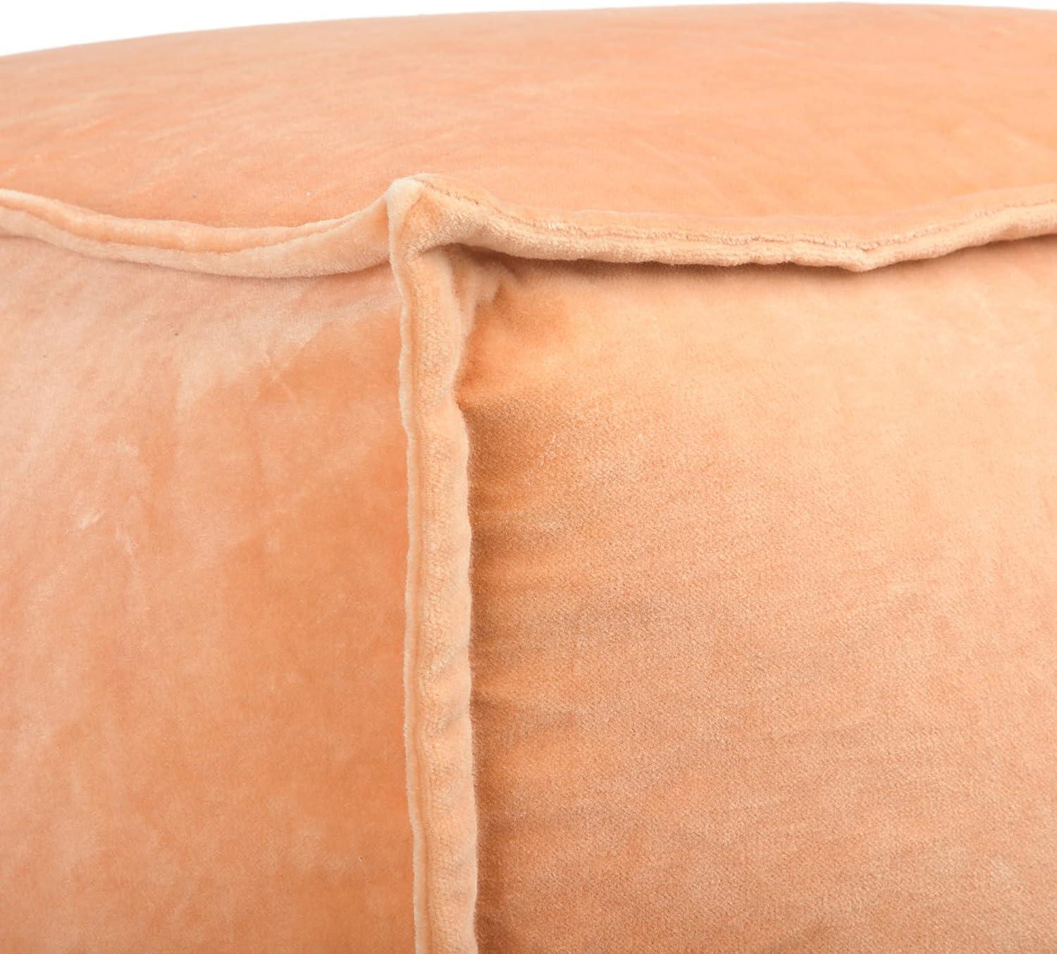 Creative Co-Op Square Velvet Pouf