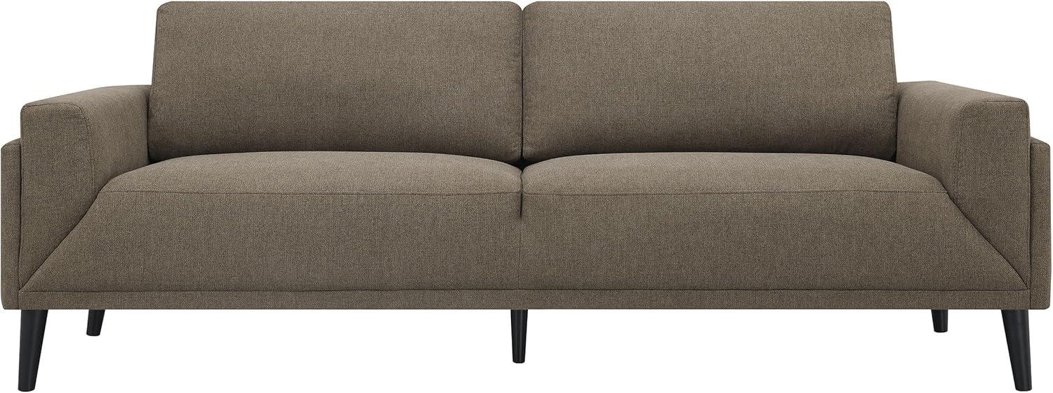 Coaster Rilynn Upholstered Fabric Sofa with Track Arms in Brown