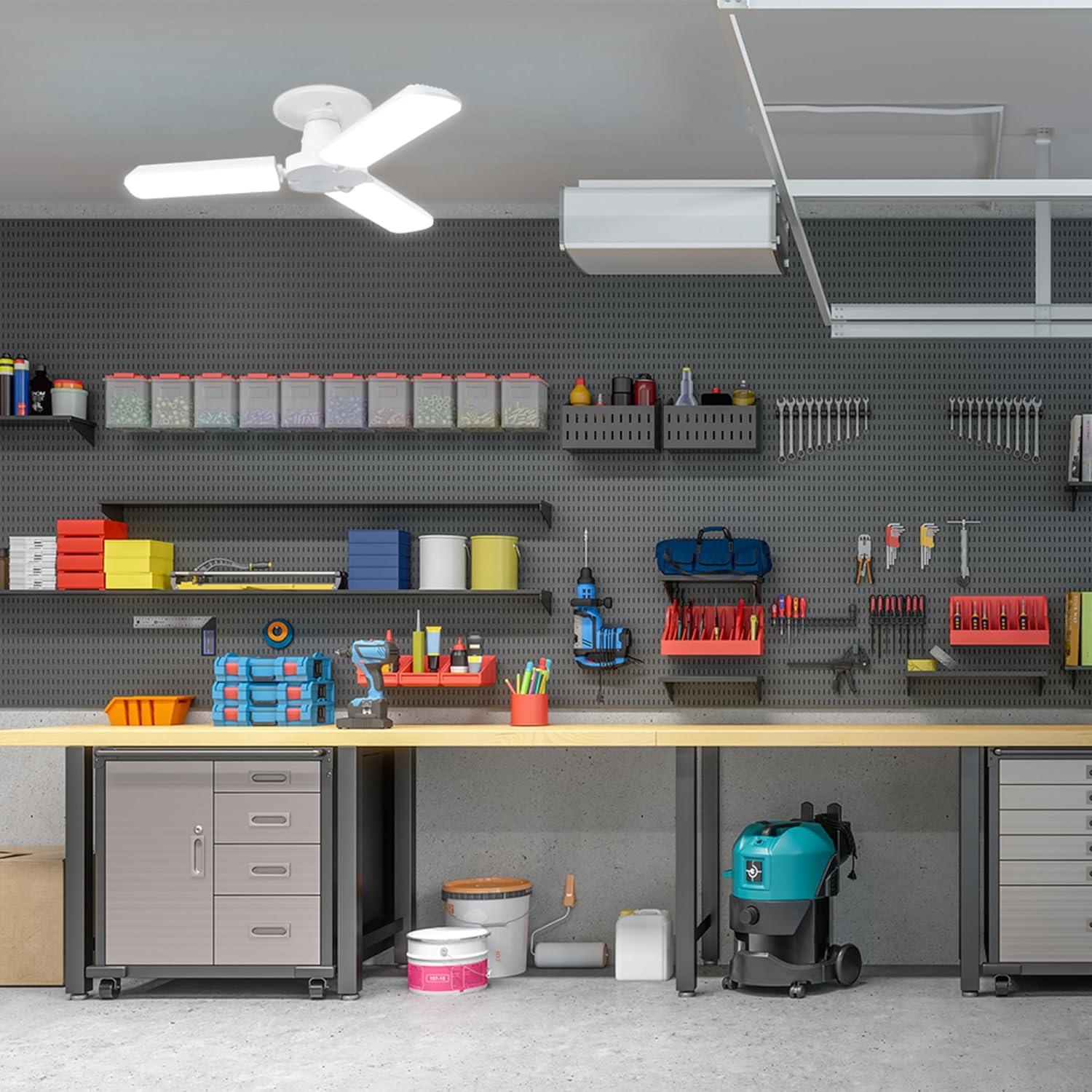 Feit Electric Wide Surface E26 (Medium) LED Garage Bulb Bright White 300 Watt Equivalence 1 pk